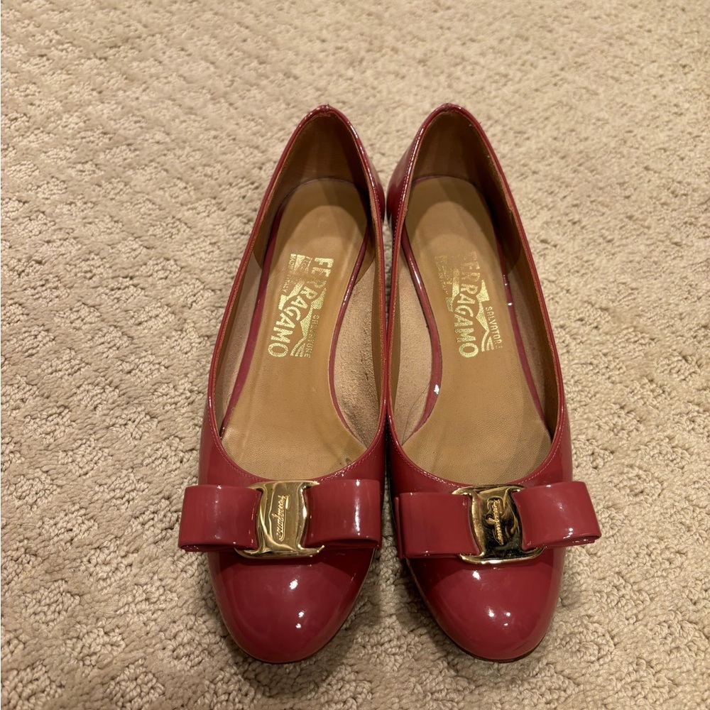 Classic SF salvatore Ferragamo ribbon shoes